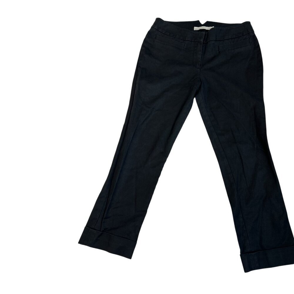 Karen Millen Pants Trouser Straight Leg Black Size 6 Quiet Luxury Work Business‎